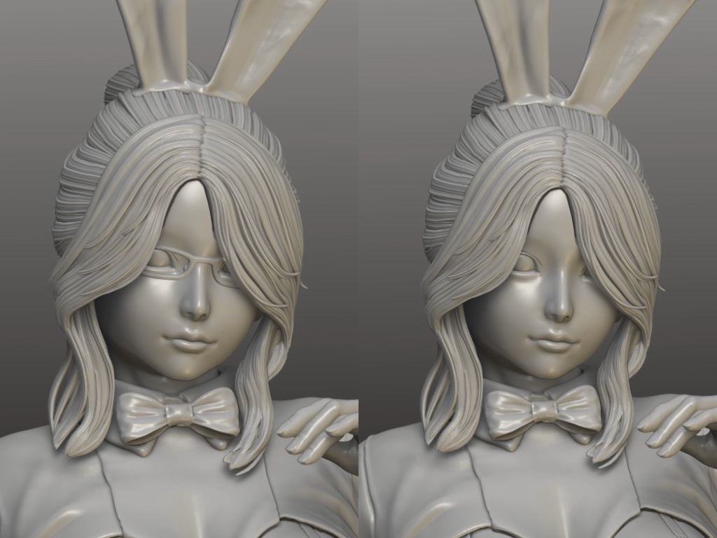 フィギュアSTLデータ「Beckon Bunny」 STL file for 3D printing