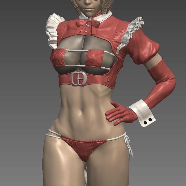 フィギュアSTLデータ「Maidoll Meaning」 STL file for 3D printing