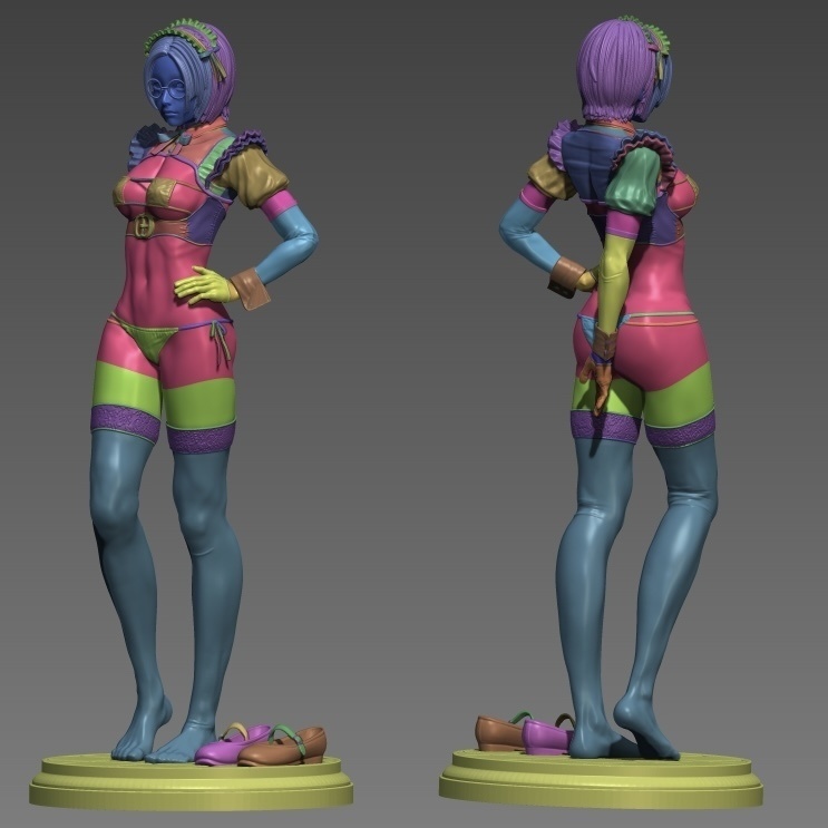 フィギュアSTLデータ「Maidoll Meaning」 STL file for 3D printing