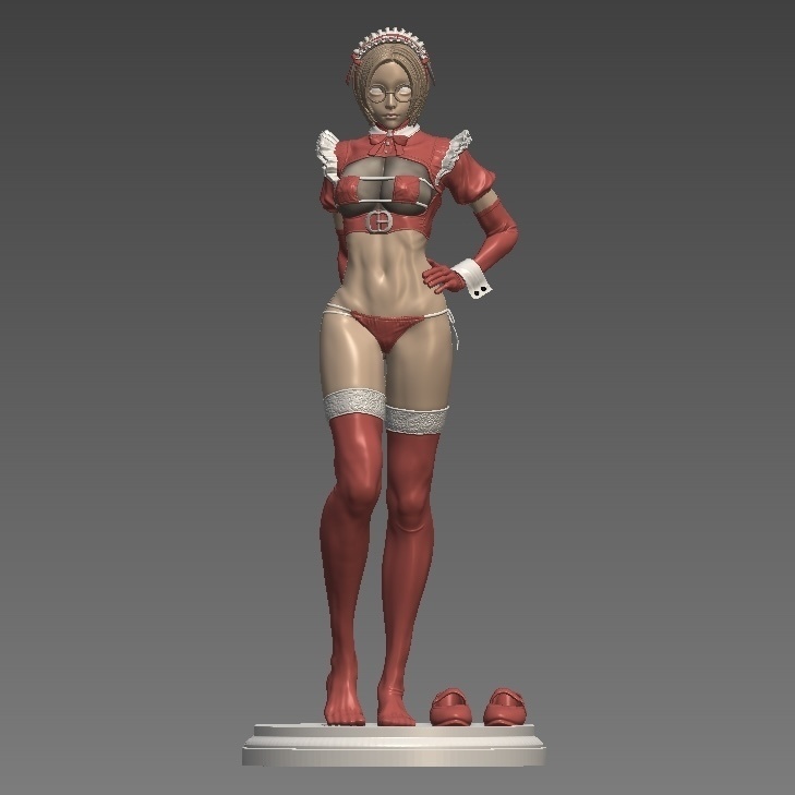 フィギュアSTLデータ「Maidoll Meaning」 STL file for 3D printing