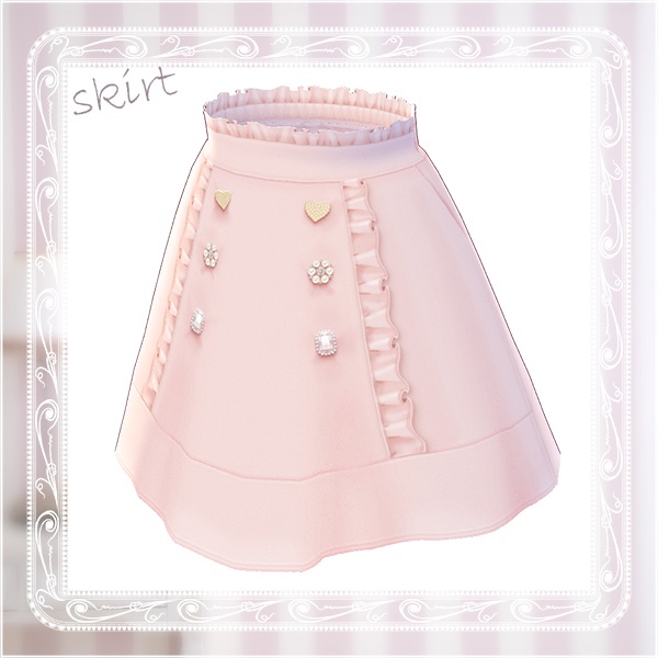 【Vroid βver】DearMyLoveコーデ第1弾フルセット【テクスチャ】