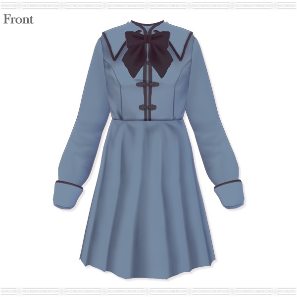 【VRoid用】チャイナ学園ワンピース