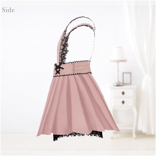 【VRoid用】レースサス付きプリーツスカート