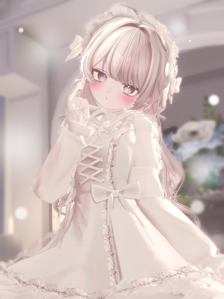 ✨1週間セール✨🤍🫖Millefeuille Lace Dress/12アバター対応🫖🤍
