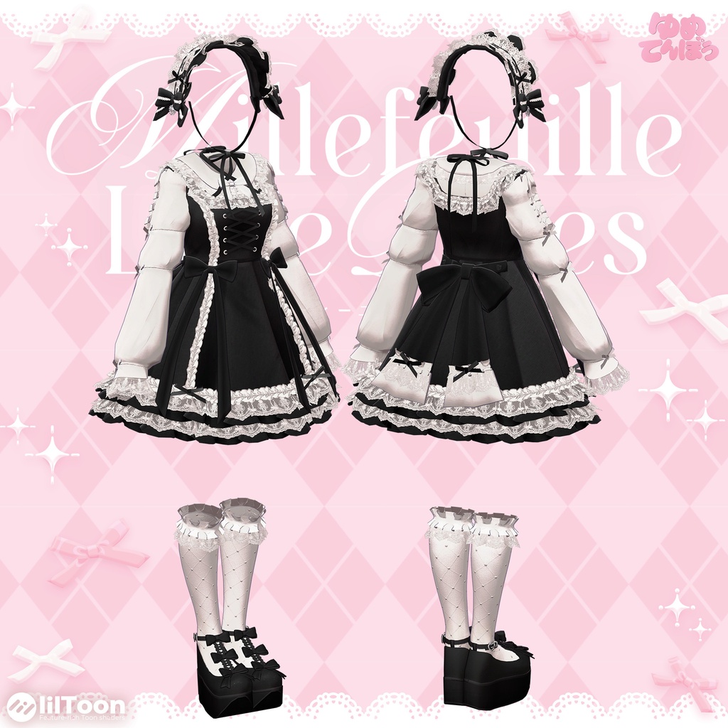 ✨1週間セール✨🤍🫖Millefeuille Lace Dress/12アバター対応🫖🤍