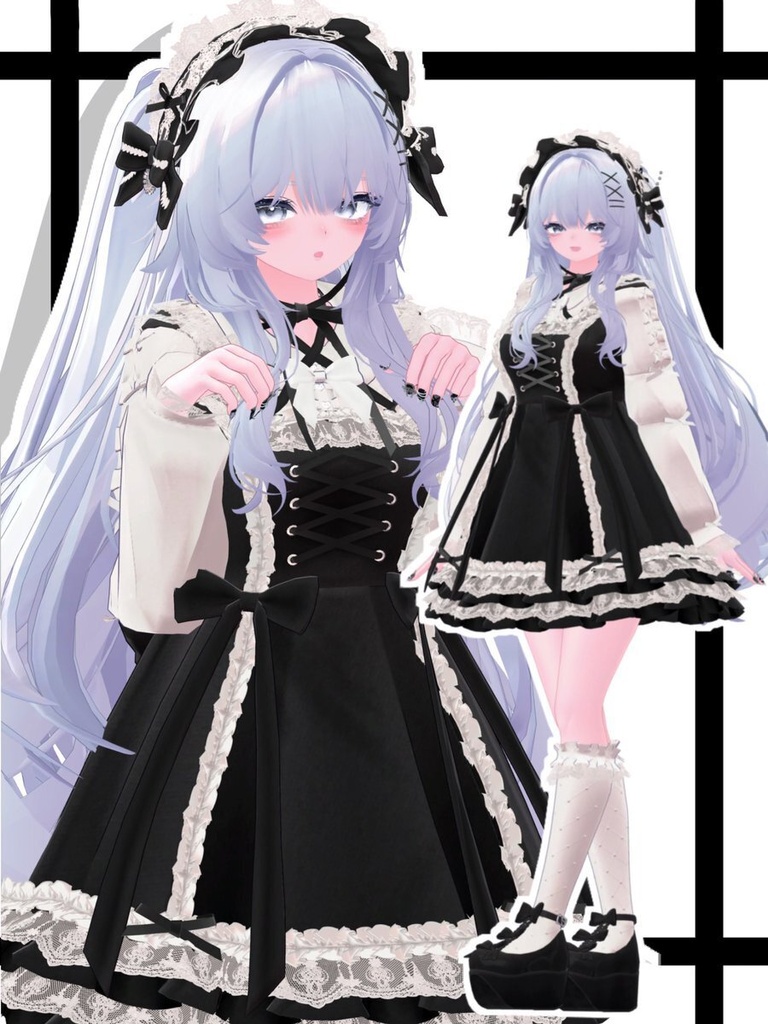 ✨1週間セール✨🤍🫖Millefeuille Lace Dress/12アバター対応🫖🤍