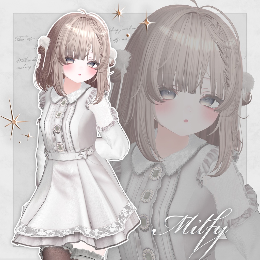 BijouLaceFrillDress(ビジューレースフリルドレス) / 7アバター対応