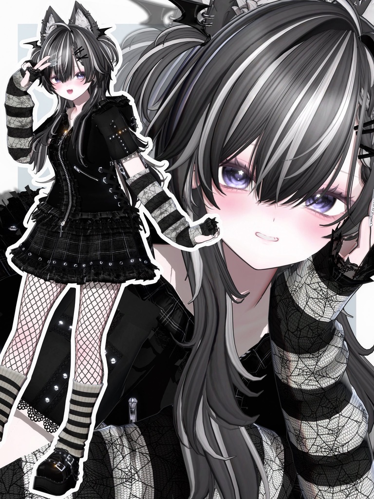 ⛓😽 【MAYO追加対応】CatEarPunk / 18アバター対応 😽⛓