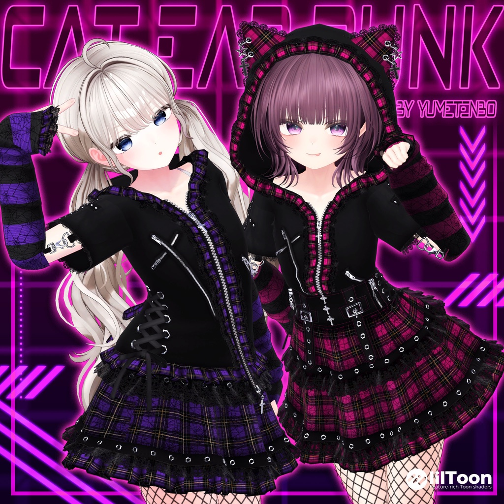 ✨Xプレゼント企画中✨CatEarPunk / 18アバター対応