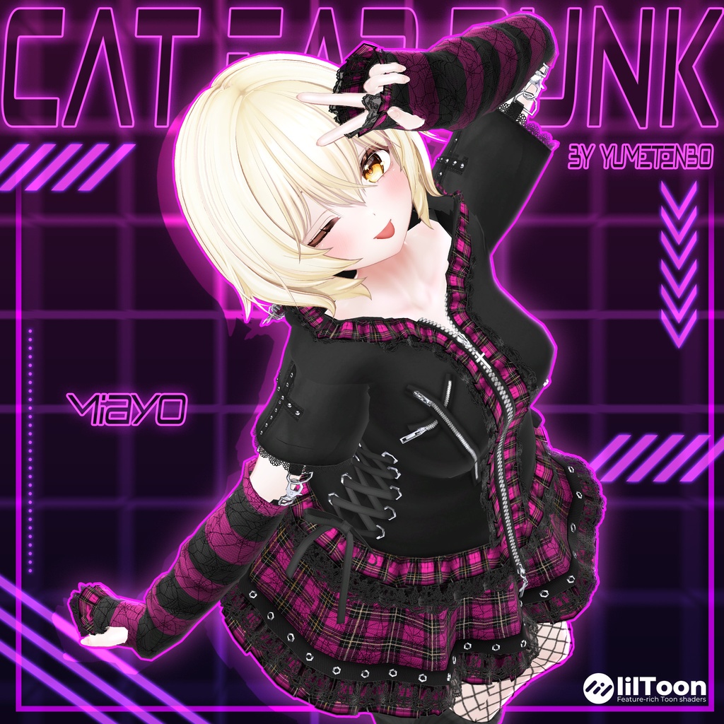 ⛓😽 【MAYO追加対応】CatEarPunk / 18アバター対応 😽⛓