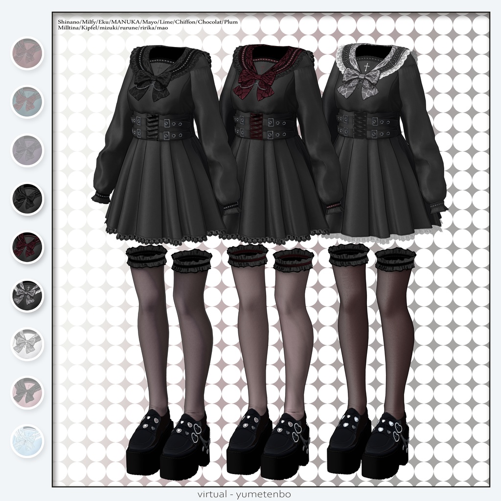 【🎁企画中】♰🕸️CrossSailor / 16アバター対応🕸️♰
