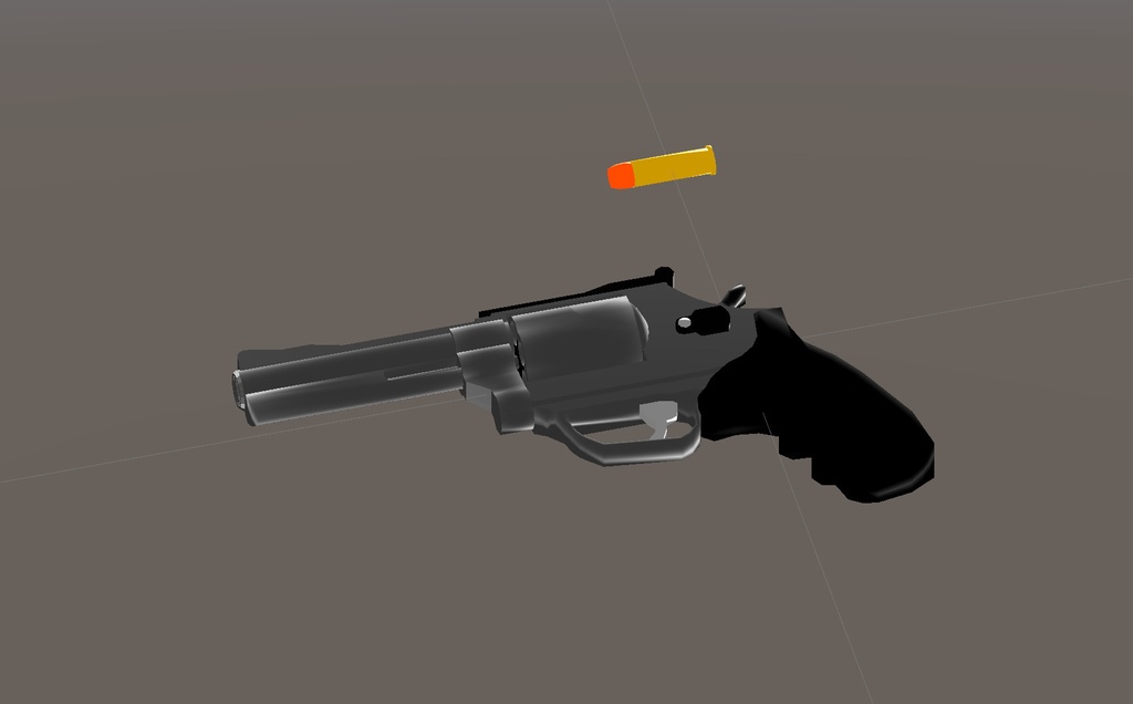 【無料】【VRChat想定】【3Dモデル】リボルバー