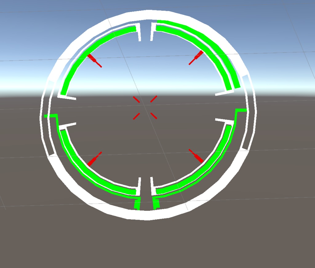 【無料】【VRChat想定】円形UI