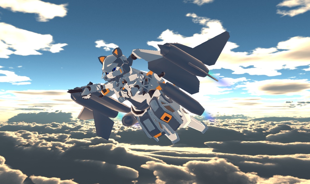 「Quest・Fallback対応 霜風ちゃん 3Dモデル(VRChat向け)」用 追加機動装備