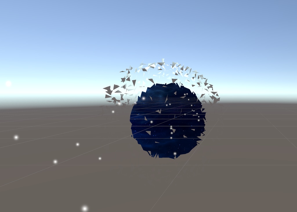  【無料】【VRChat想定】ポータル隕石Particle