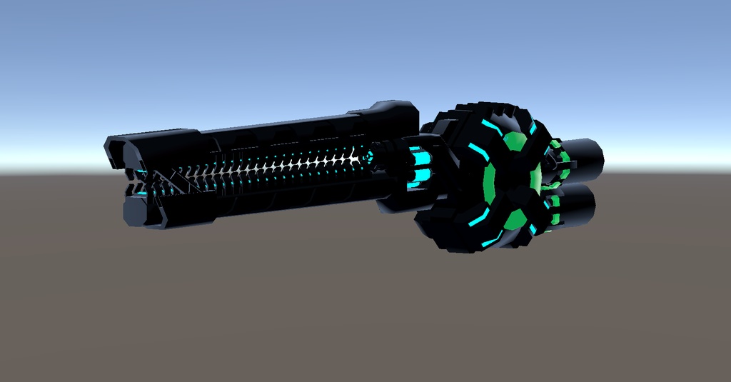 【VRChat想定】【3Dモデル】粒子電磁加速砲