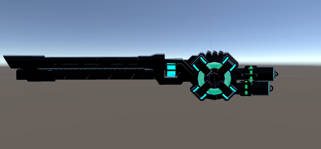 【VRChat想定】【3Dモデル】粒子電磁加速砲