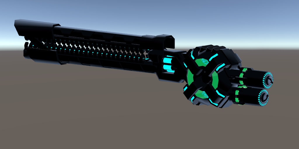 【VRChat想定】【3Dモデル】粒子電磁加速砲
