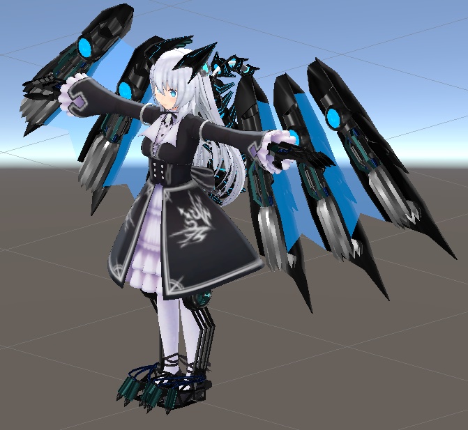 【VRC想定】【ますきゃっと向け】竜型飛行外装「M-Draconic」