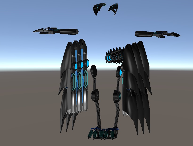 【VRC想定】【ますきゃっと向け】竜型飛行外装「M-Draconic」