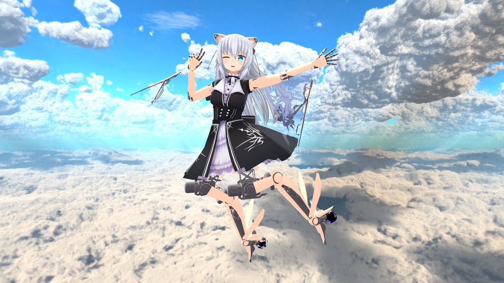 【VRC想定】【ますきゃっと向け】飛龍型可変飛翔義肢「CA-Wyvern」