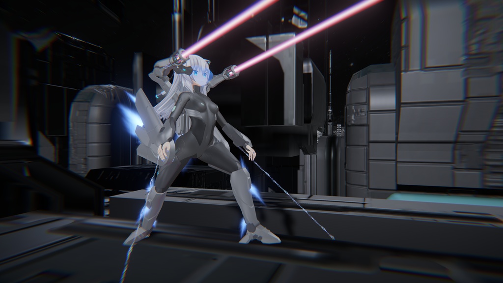 【VRC想定】【ますきゃっと向け】多腕/多武装宇宙服「Celeritas-α: Tracer」