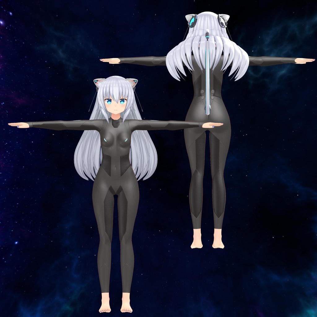 【VRC想定】【ますきゃっと向け】多腕/多武装宇宙服「Celeritas-α: Tracer」