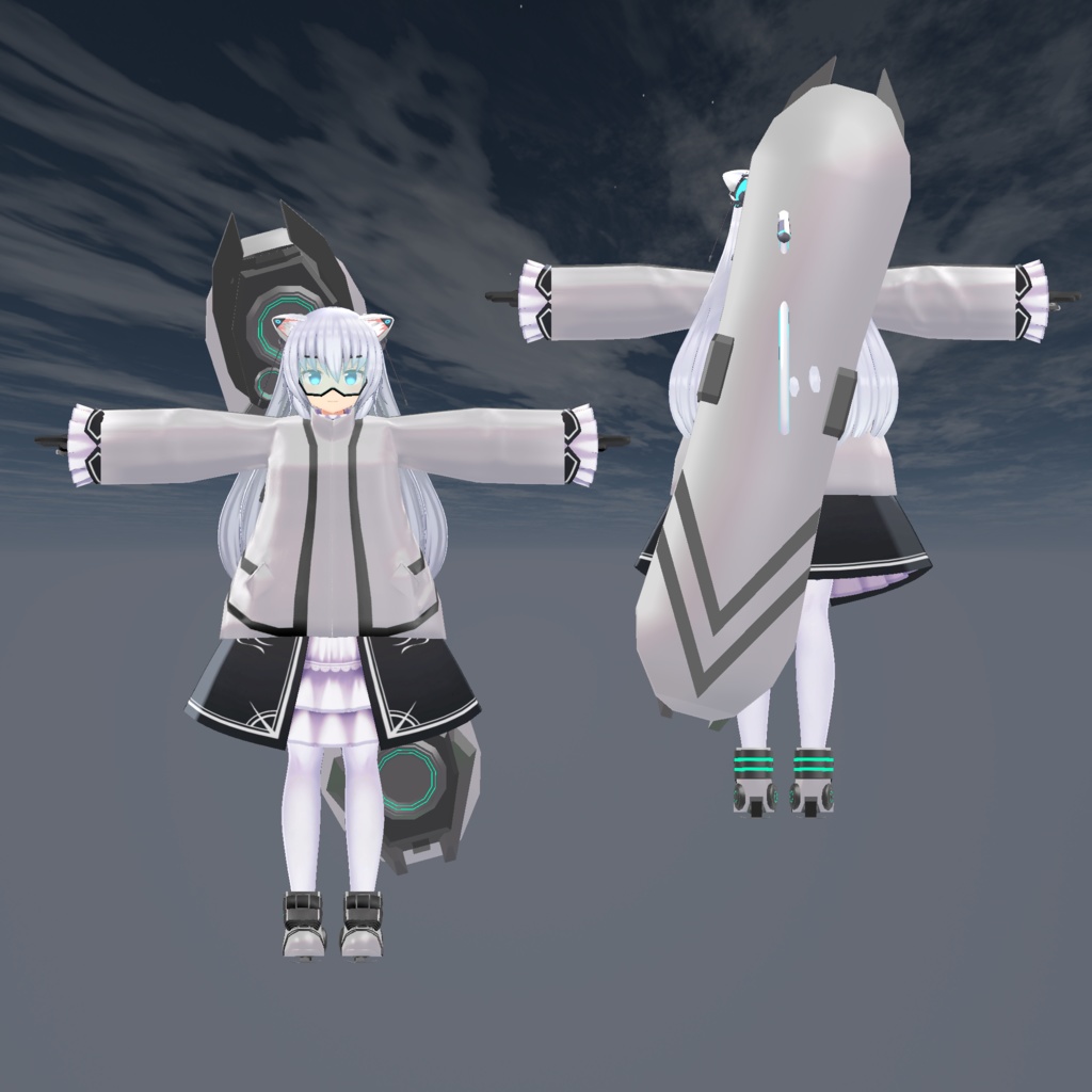 【VRC想定】【ますきゃっと向け】冬季高速行動装備「Hailstorm」