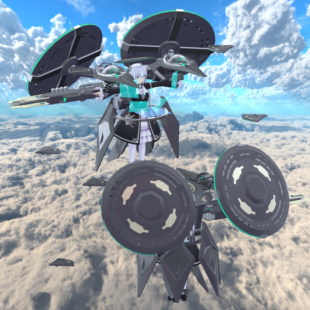 【VRC想定】【ますきゃっと向け】浮遊広域管制機「SelestialVision」