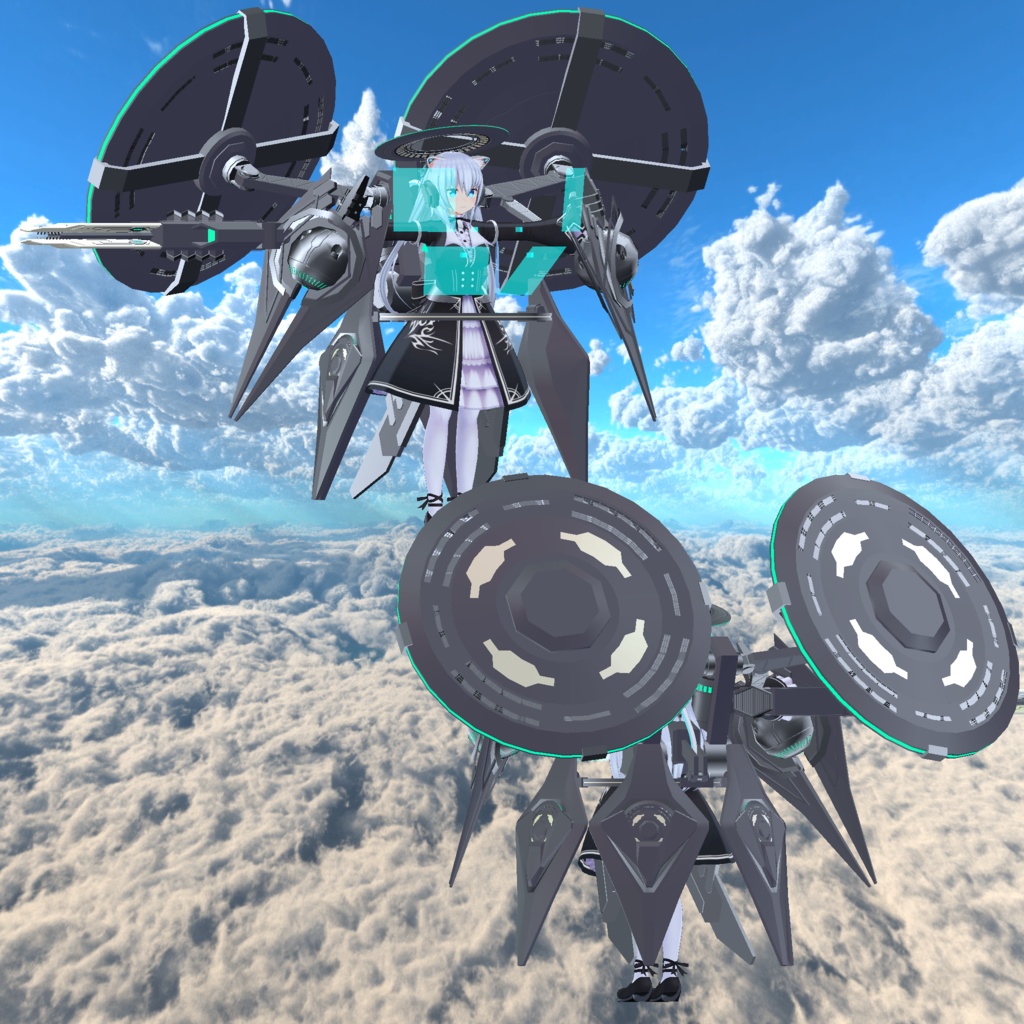 【VRC想定】【ますきゃっと向け】浮遊広域管制機「SelestialVision」