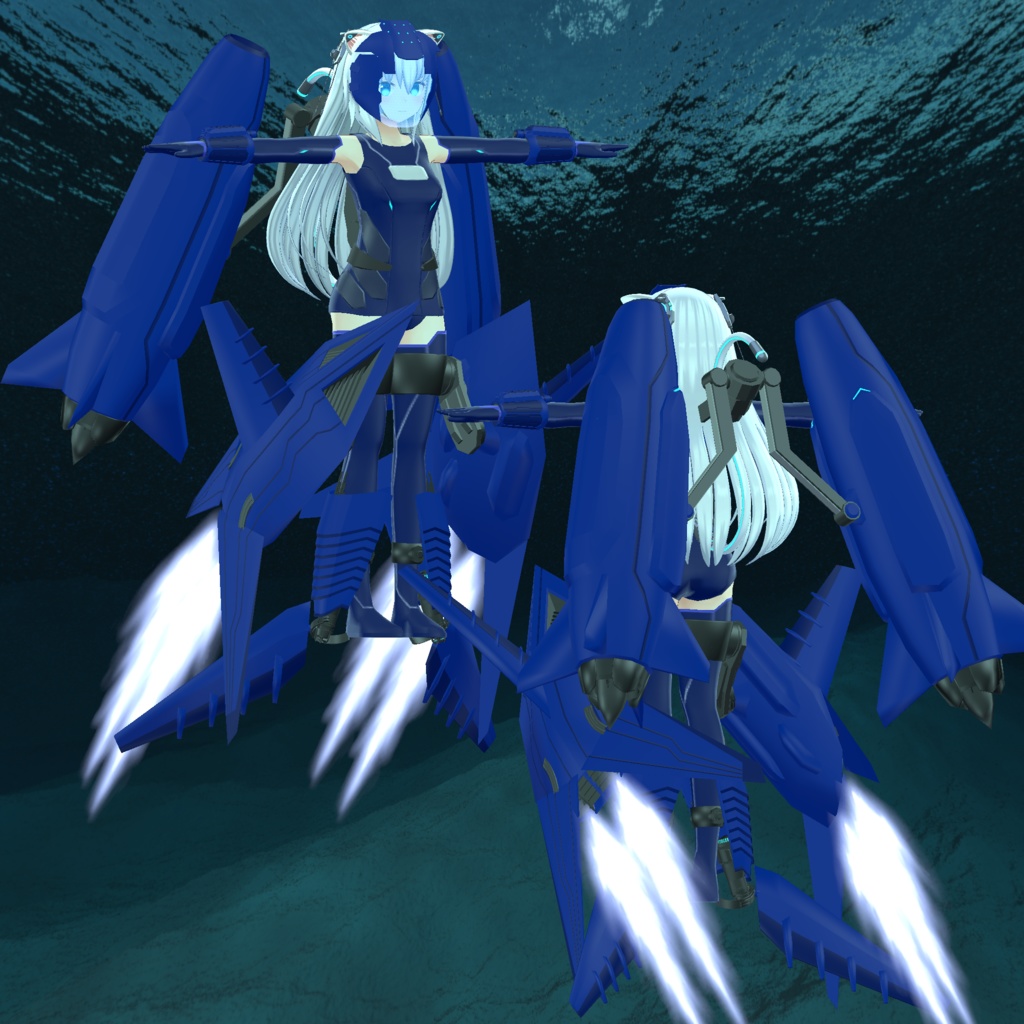 【VRC想定】【ますきゃっと向け】水空両用可変装備「Skyfish」