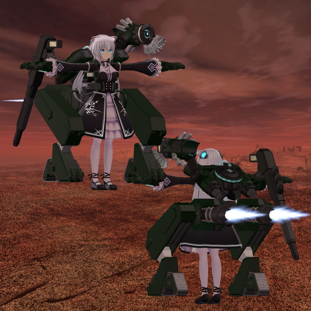 【VRC想定】【ますきゃっと向け】強襲用機動重装機「LandBeast」