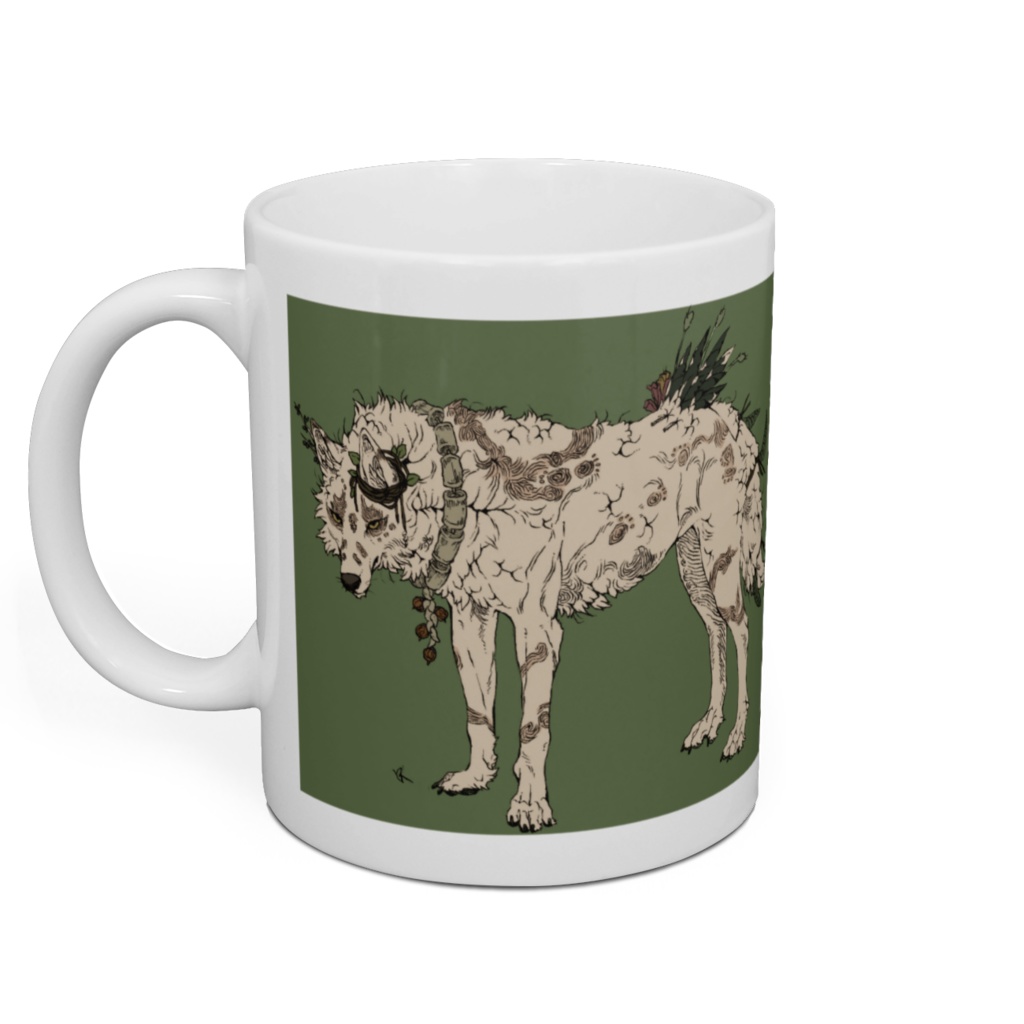 民族風いぬ科マグカップ