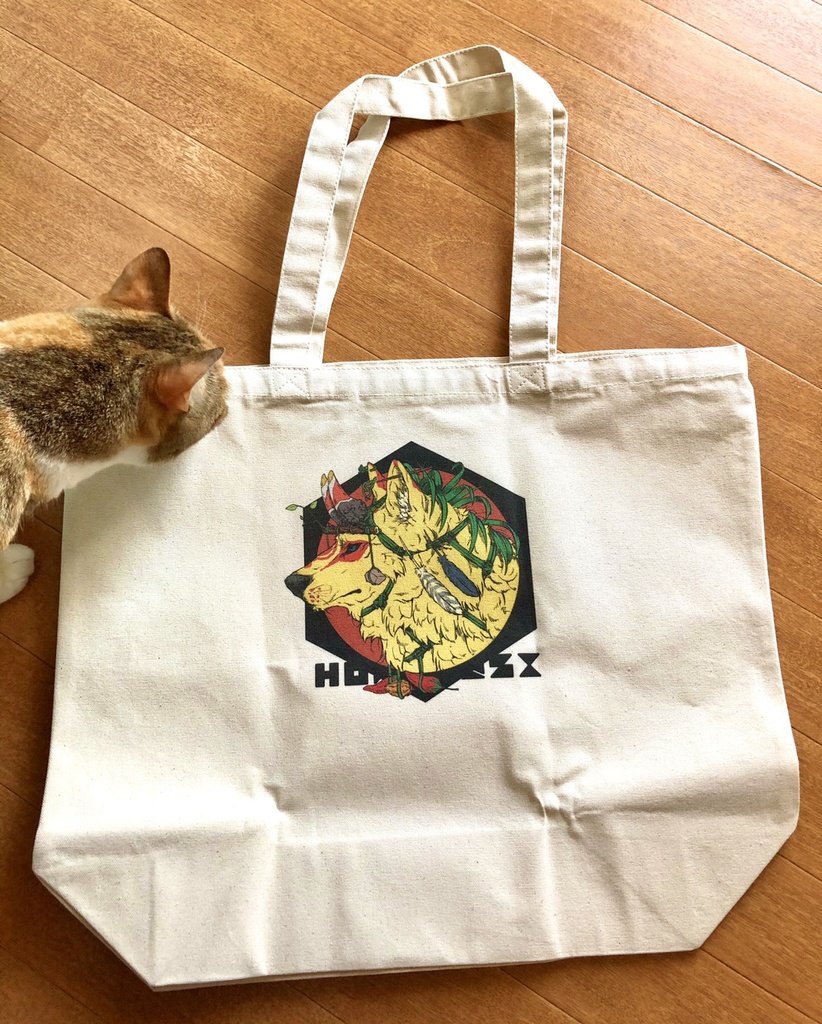 民族いぬトートバッグ(でかい)