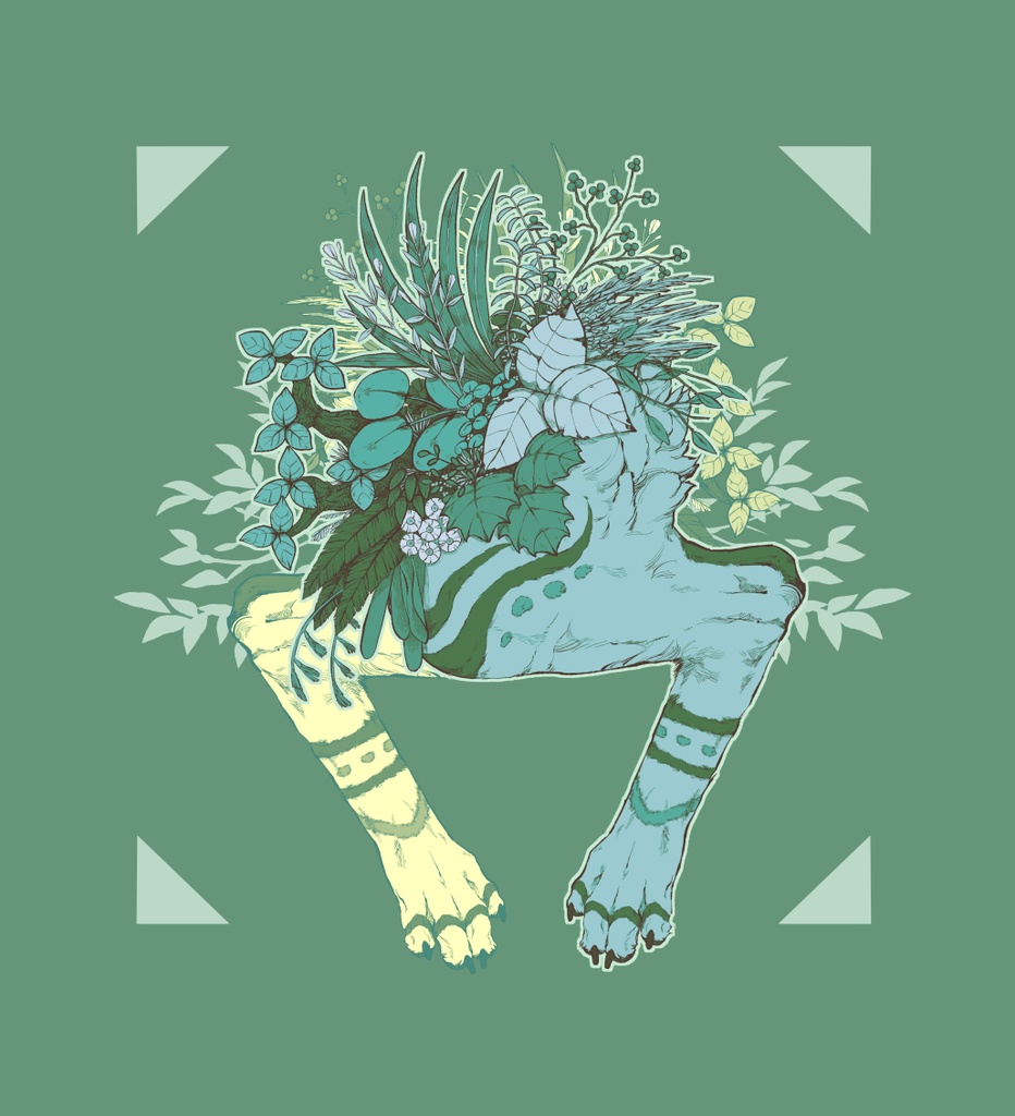 犬の脚ブーケコースター