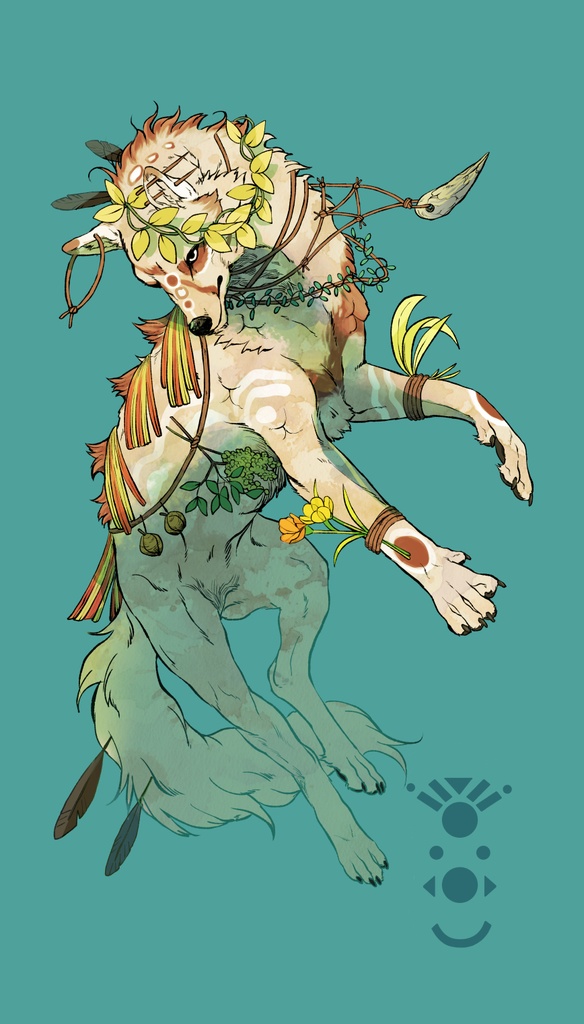 民族風いぬモバイルバッテリー(復刻)