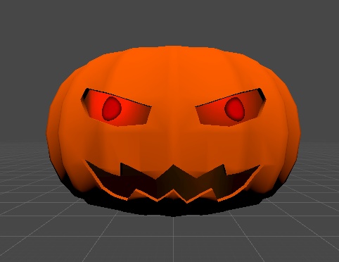 VRChat想定オリジナル3Dモデル お菓子の飛び出すジャックランタン