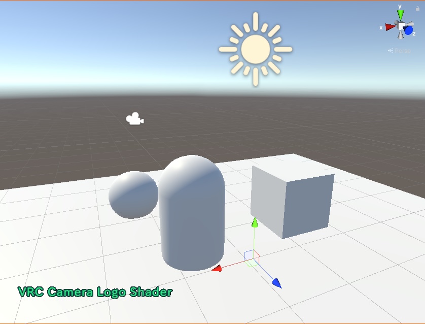 VRC  CameraLogoShader