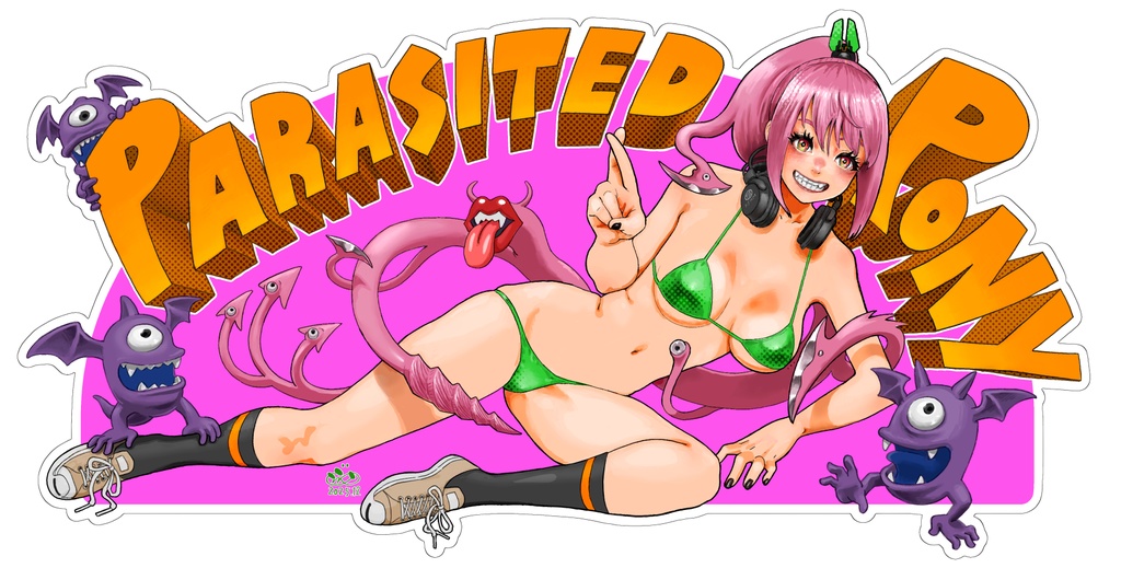 横デカダイカットステッカー