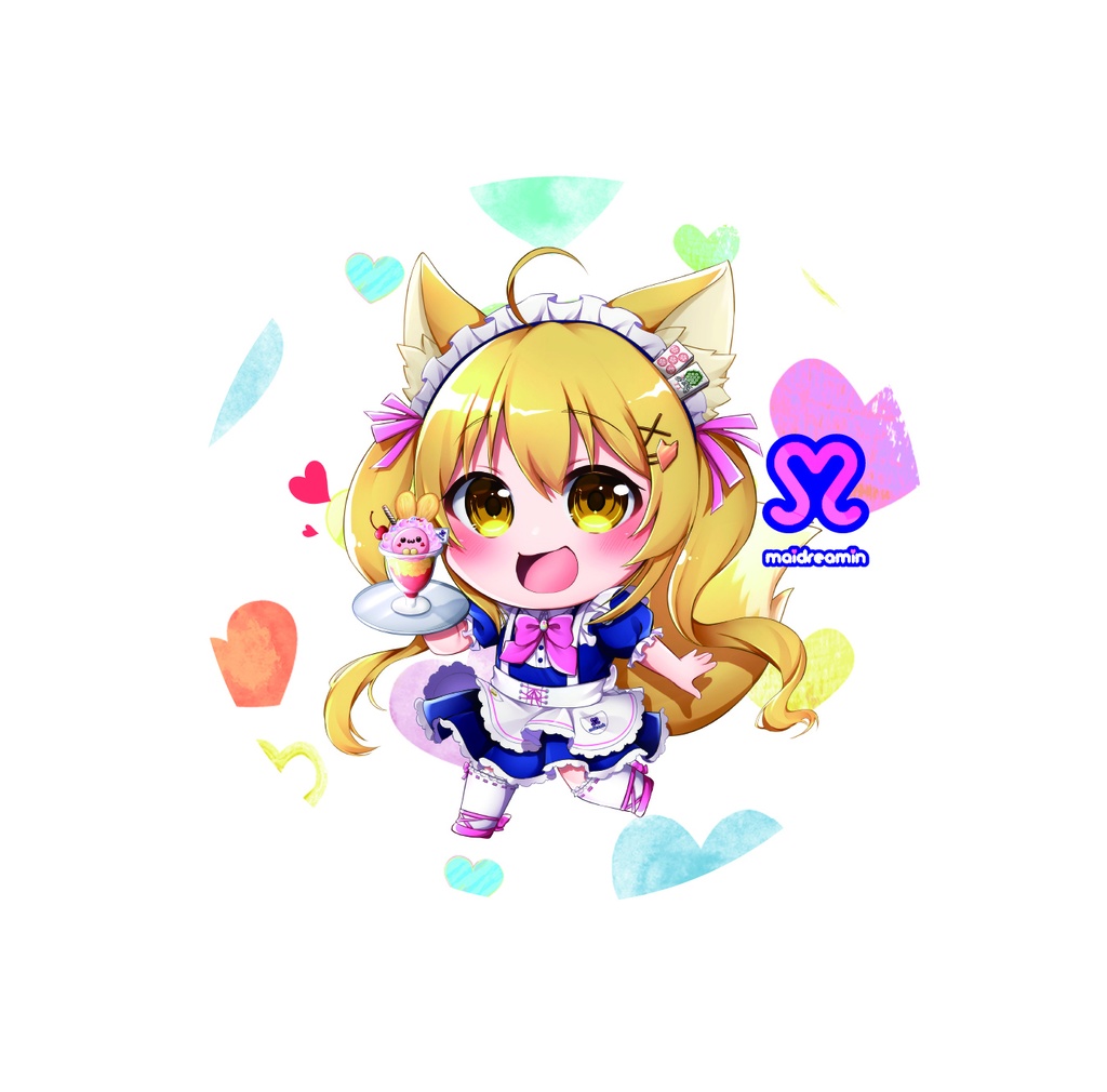 【残り4個】めいどりーみん×杵月のあ🌸缶バッジ75㎜