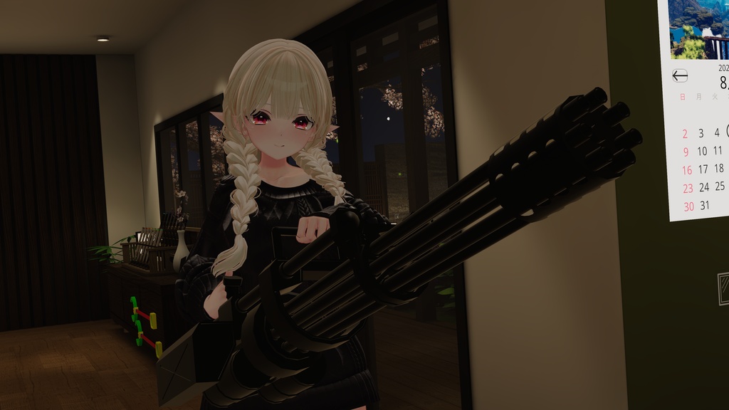 ミニガンBAU-8【VRChat想定】【無料配布】