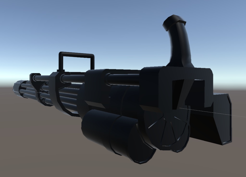 ミニガンBAU-8【VRChat想定】【無料配布】