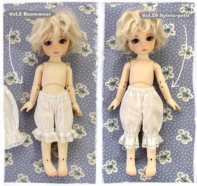 【無料】お試しパターン[ノースリーブワンピース・かぼちゃパンツセット]幼SDサイズ