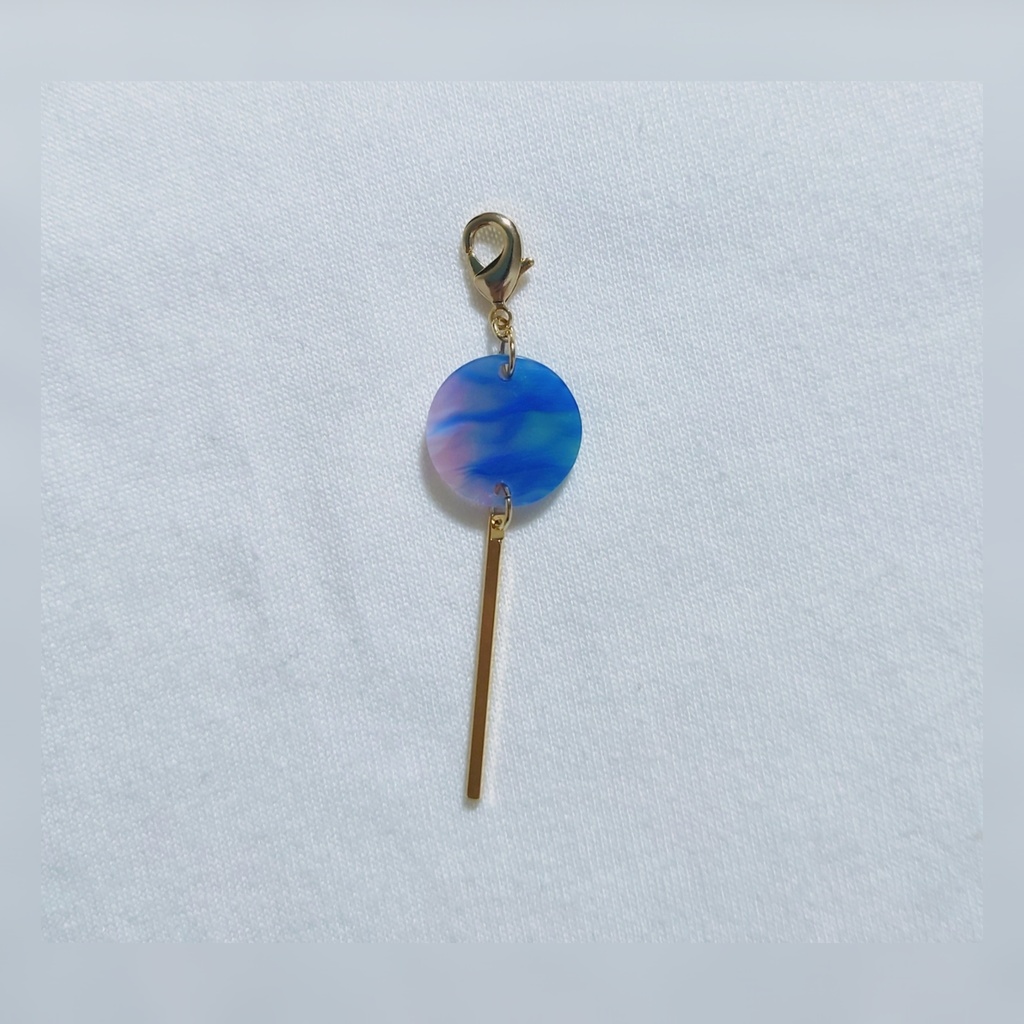 風鈴(青)②【チャーム】【マスクチャーム】【ぬいチャーム】