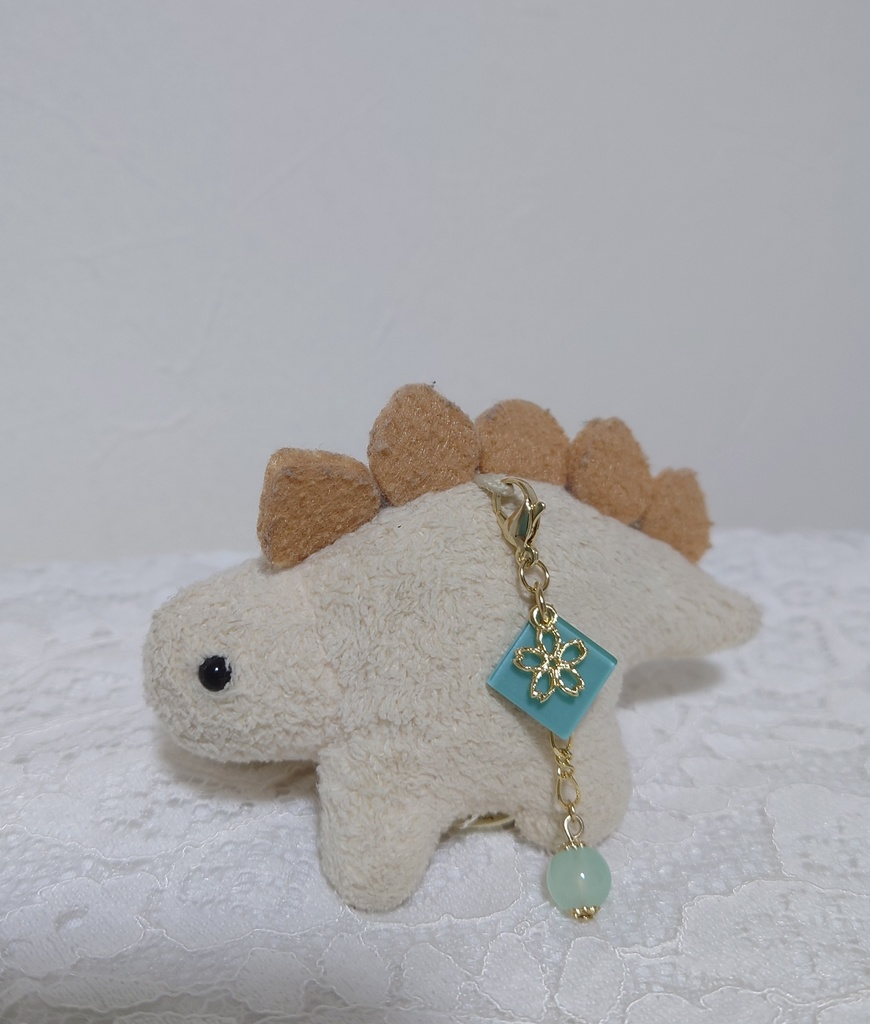 カラフルタイルに桜(あおたけ)【マスクチャーム】【ぬいチャーム】