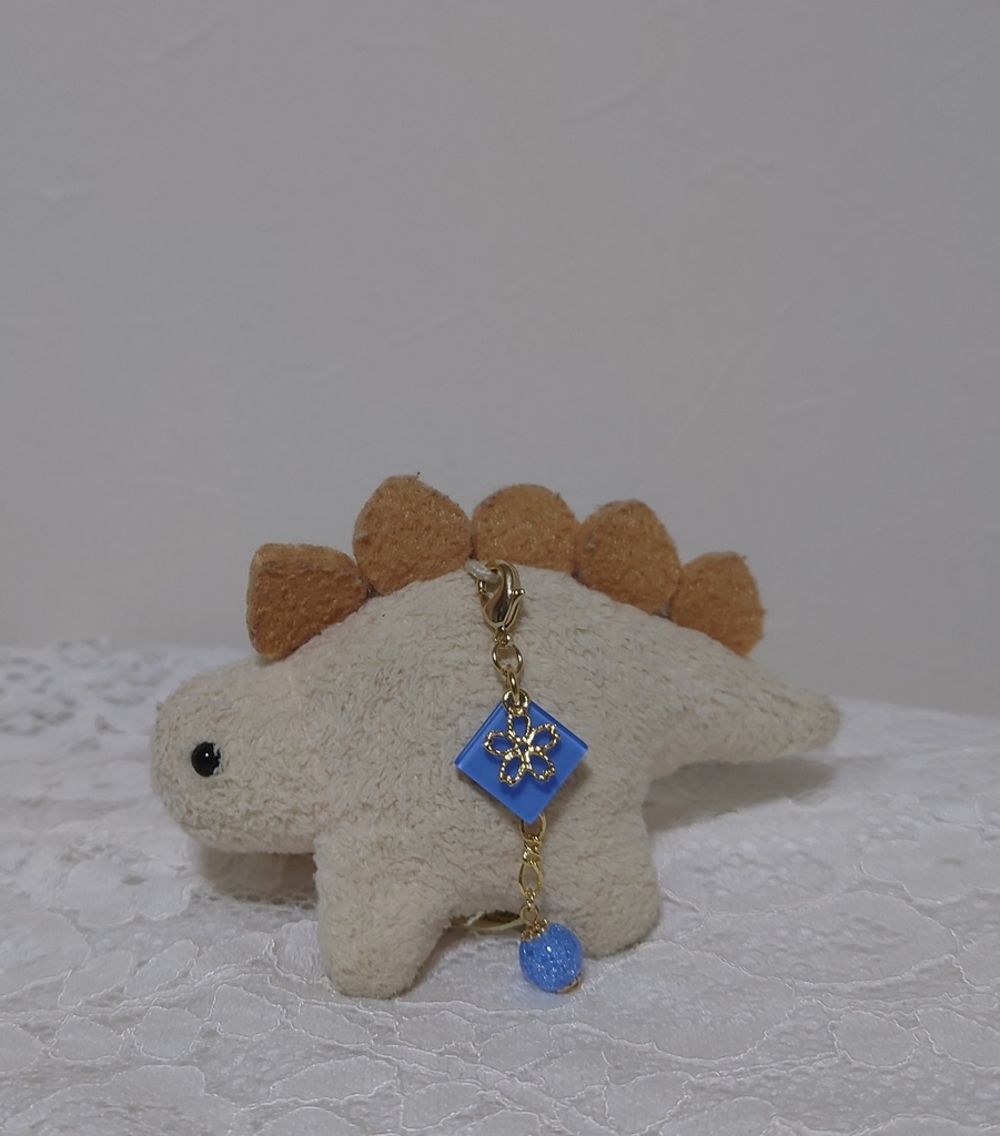 タイルに桜(わすれなぐさ)【マスクチャーム】【ぬいチャーム】