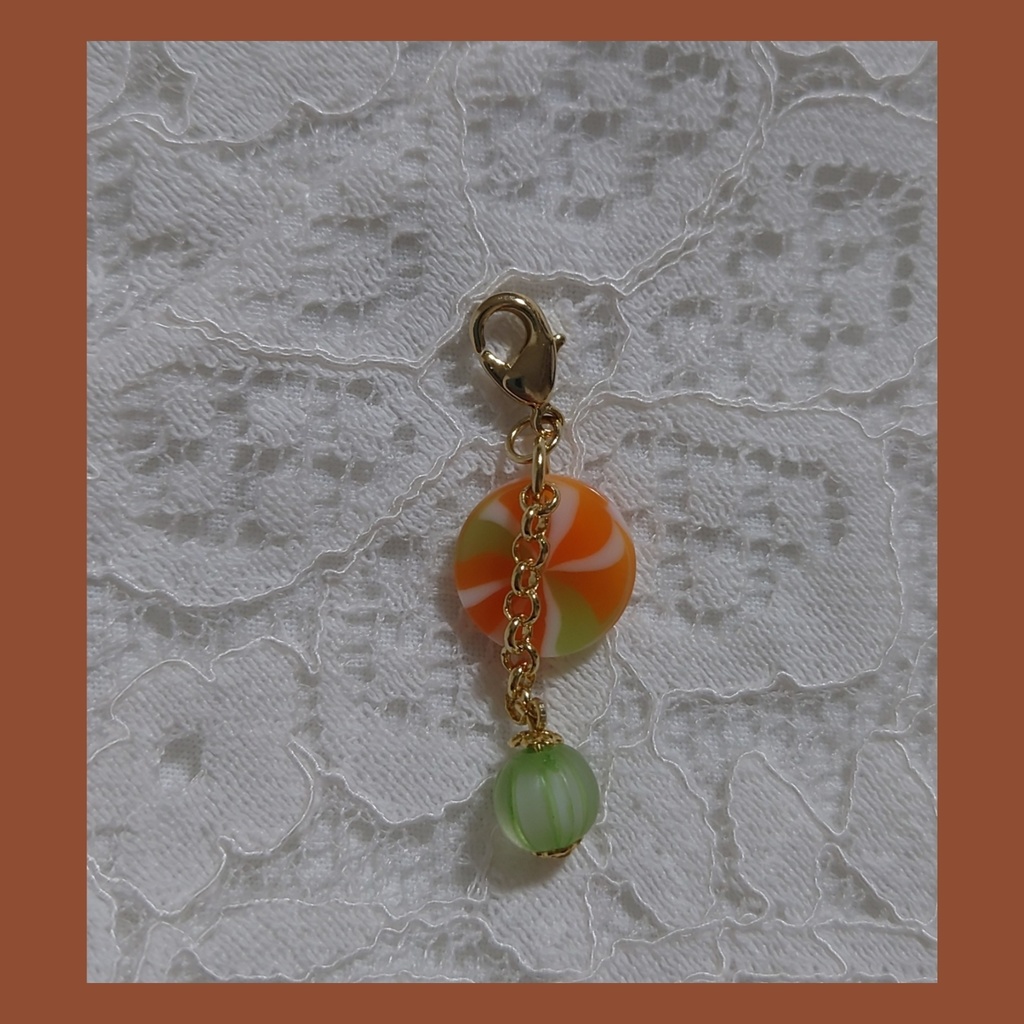 キャンディチャーム(みかん&マスカット)【ぬいチャーム】【マスクチャーム】