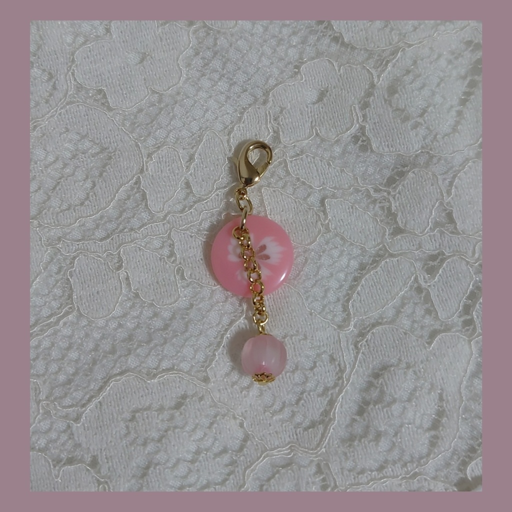 キャンディチャーム(もも)【ぬいチャーム】【マスクチャーム】