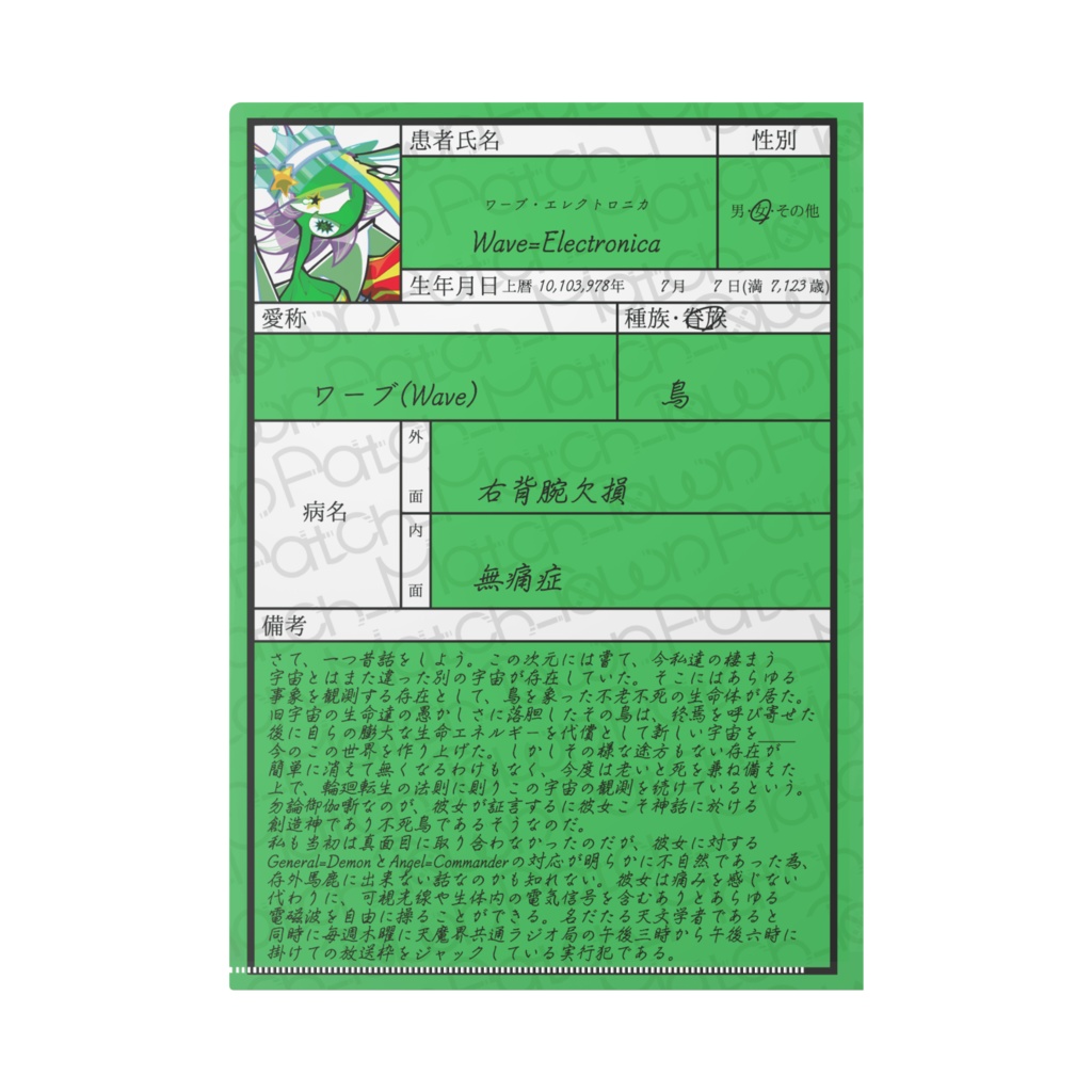 【Patch-Match-Town】推しクリアファイル*Wave=Electronica