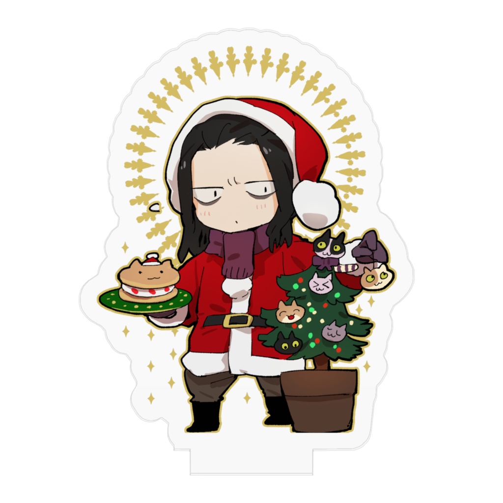 刷屋始&ネコチャン クリスマスアクリルフィギュア